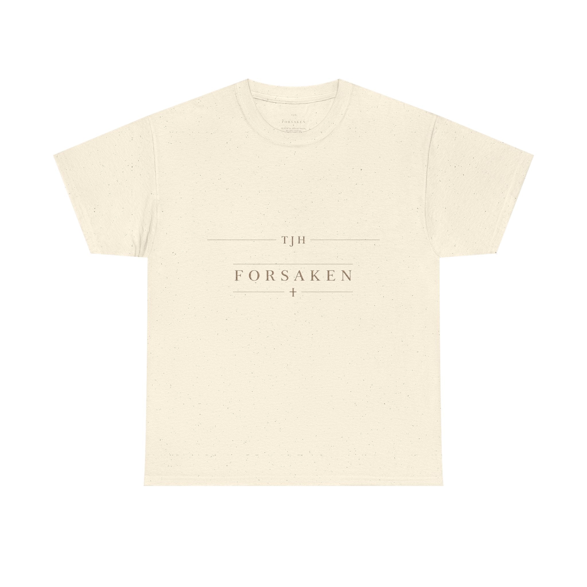 T-Shirt — Minimal "Forsaken" Graphic Tee