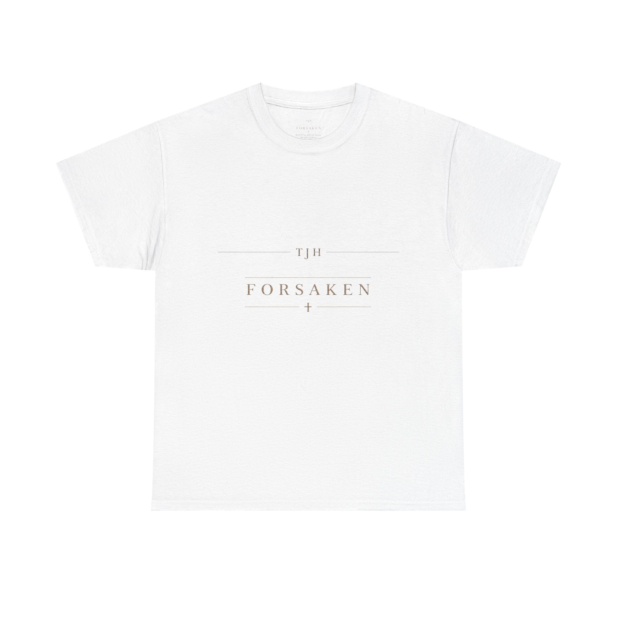 T-Shirt — Minimal "Forsaken" Graphic Tee
